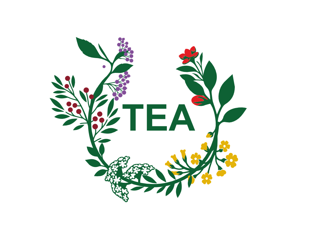 Organic Tea Leaves vector logo